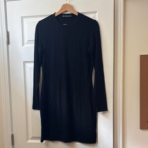 Reformation Classic Black Long Sleeve Dress